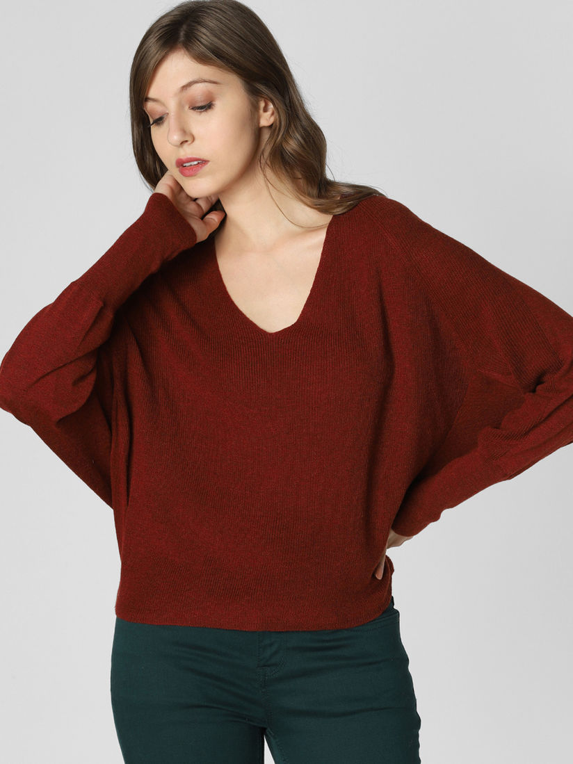 Batwing sleeve sweater clearance