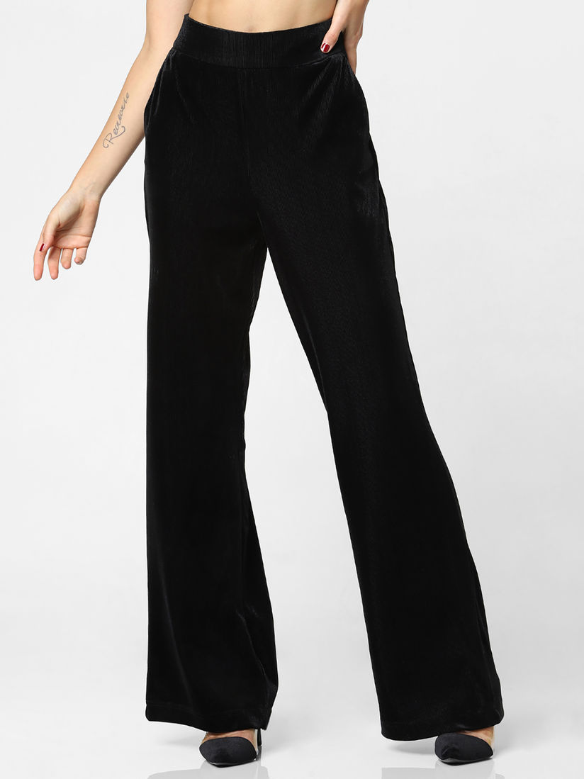 Mid rise wide leg trousers Clearance