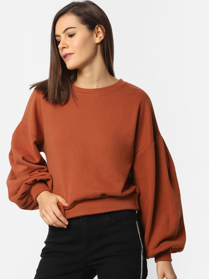 Rust color sweatshirt clearance