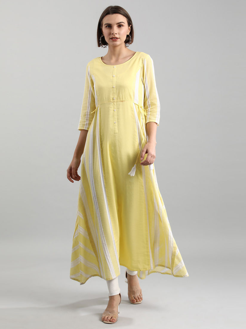 Aurelia yellow kurti Clearance