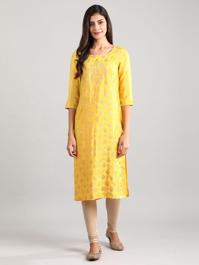 Aurelia yellow kurti Clearance