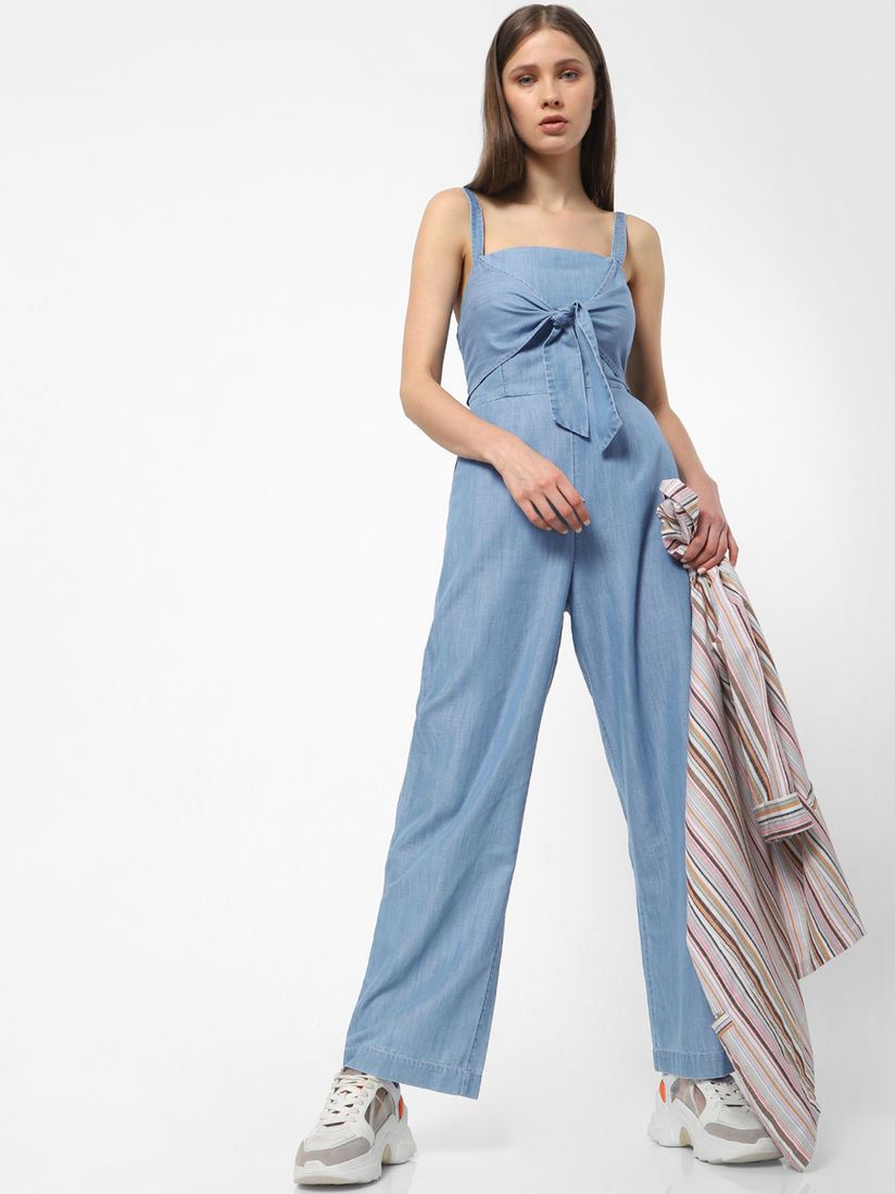 Buy ONLY Blue Solid Jumpsuit Online