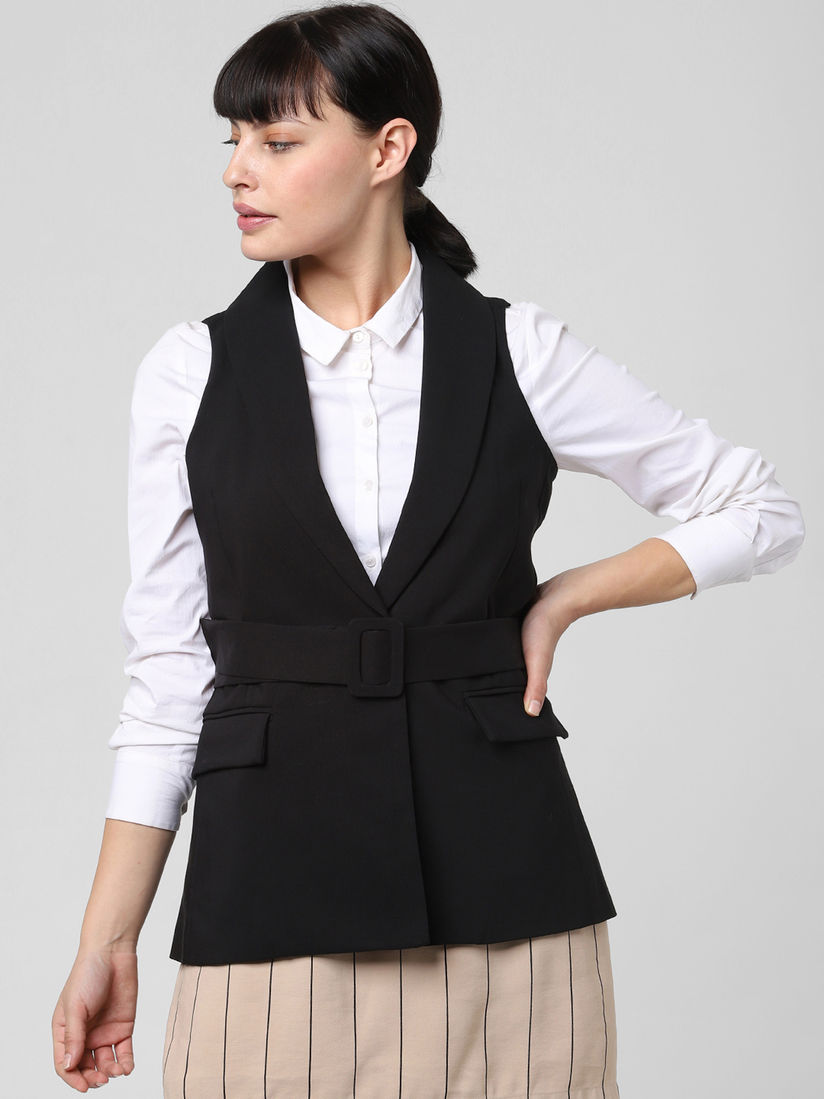sleeveless blazer vest