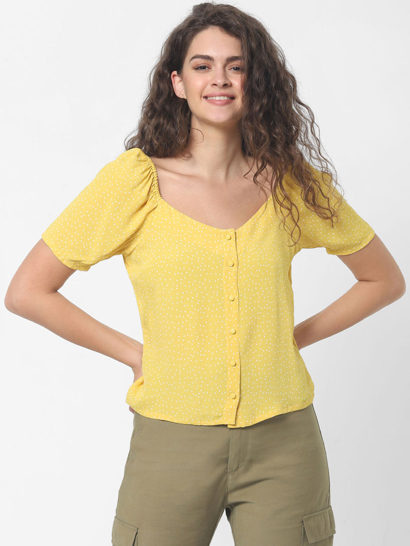 yellow tops online shopping