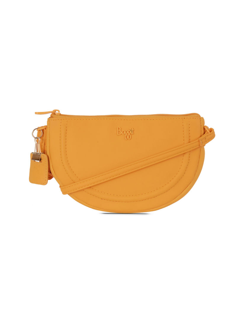 baggit yellow sling bag