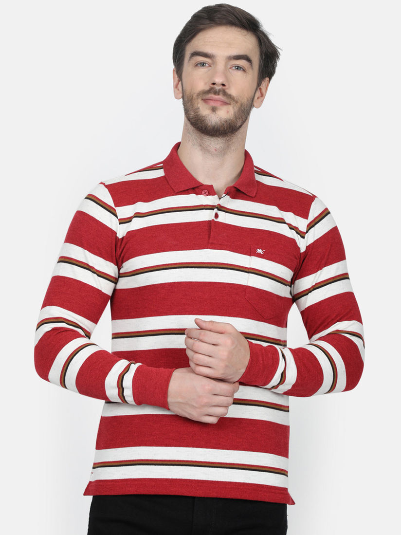 Monte carlo full sleeve t shirt with collar clearance
