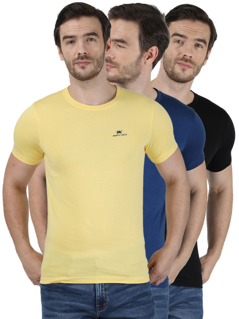 monte carlo t shirt pack of 3