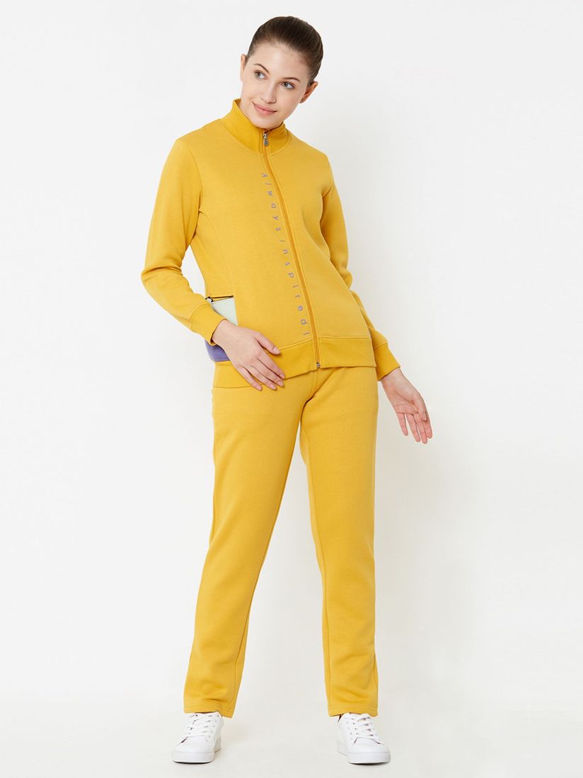 yellow tracksuit womens
