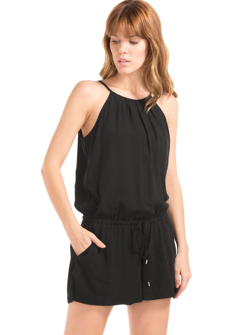 basic black romper