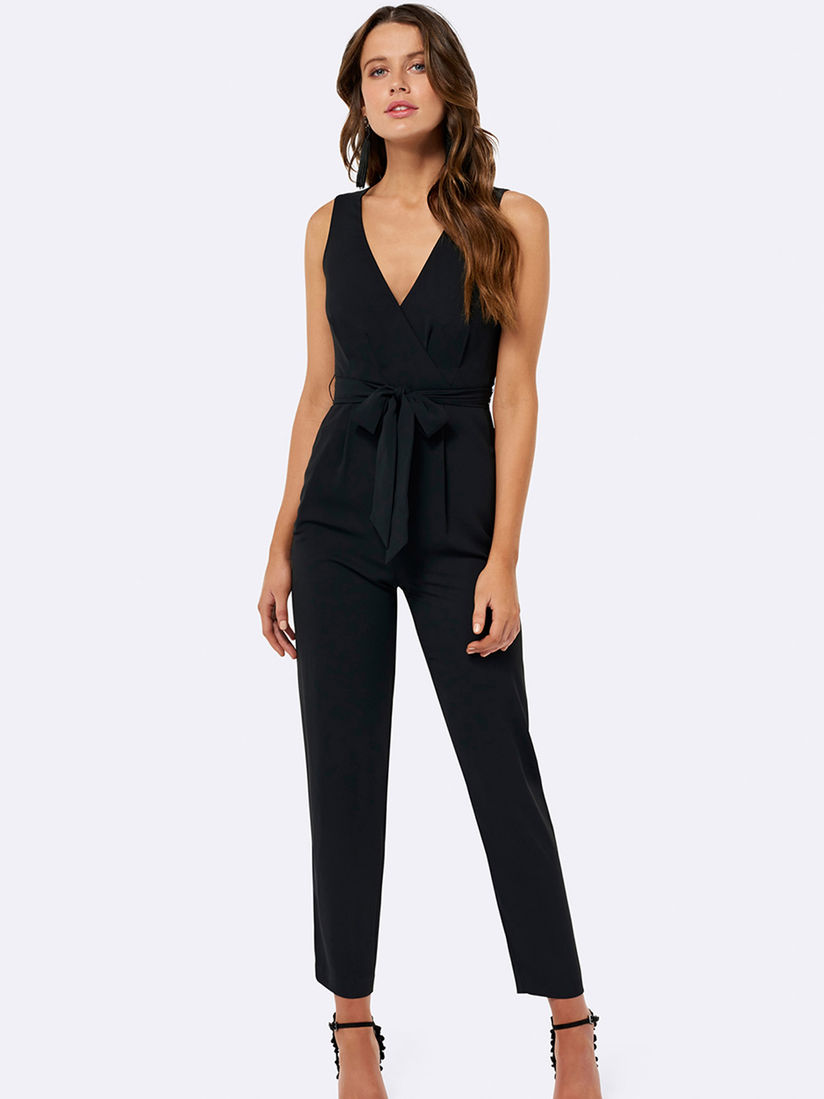 forever new jumpsuit black