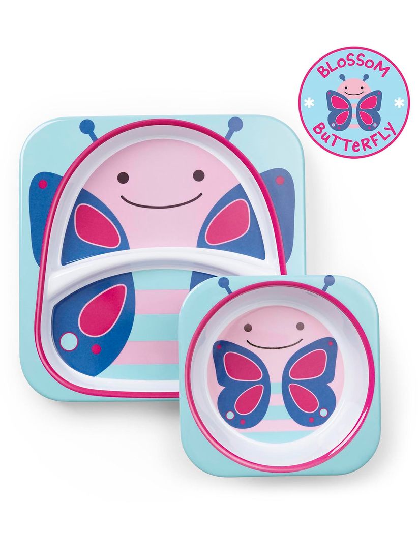 Skip Hop Cutlery Buy Skip Hop Multi Color Zoo Butterfly Printed Melamine Set Online Nykaa Fashion