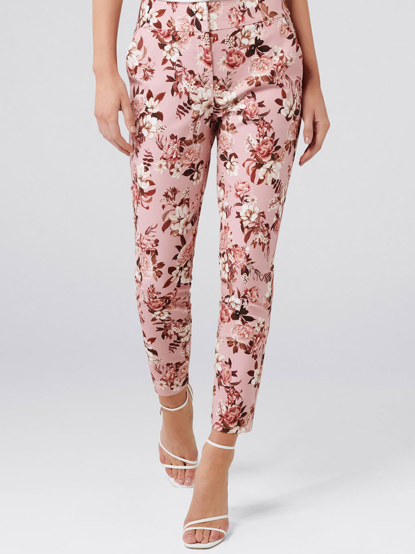 High waisted printed pants clearance