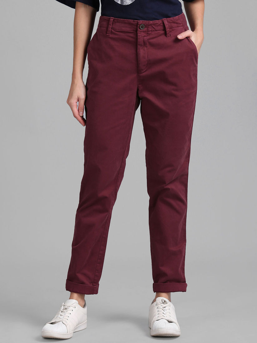 gap maroon pants