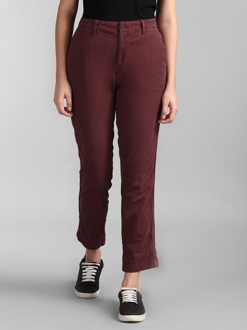 gap maroon pants