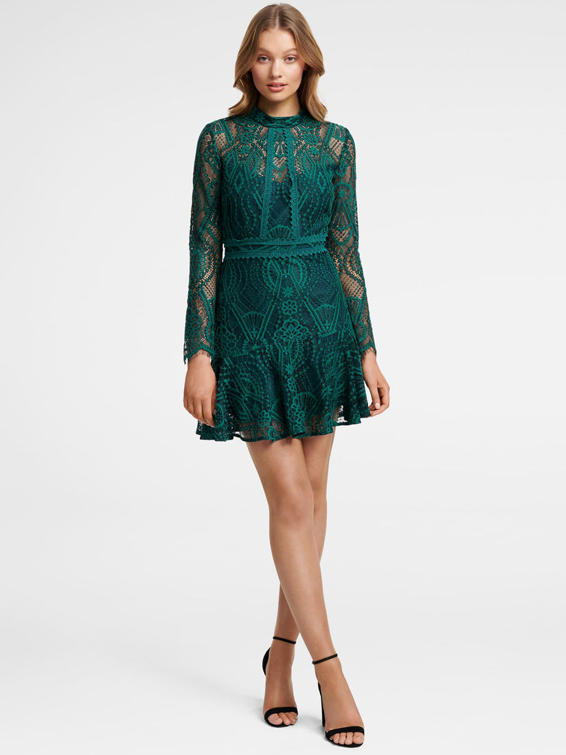 Forever New Dresses Buy Forever New Green Lia Lace Sleeved Mini Dress Online Nykaa Fashion Forever new presents wide range of women dresses to make your moments memorable.find perfect evening dresses, midi dresses & casual dresses to style your chic look. forever new green lia lace sleeved mini dress