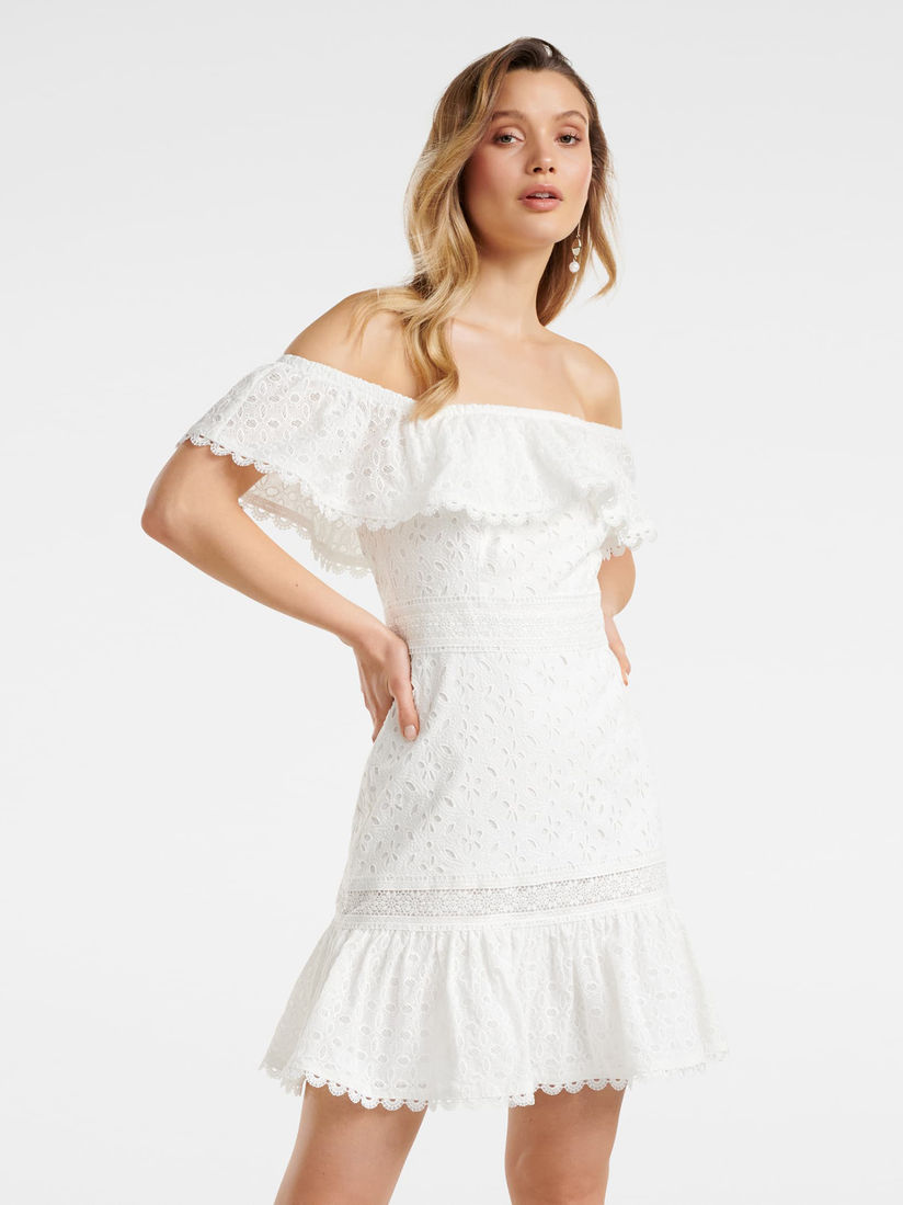 Forever New Dresses Buy Forever New White Elle Broderie Off Shoulder Dress Online Nykaa Fashion Formal dresses casual dresses bodycon dresses mini dresses. forever new white elle broderie off shoulder dress