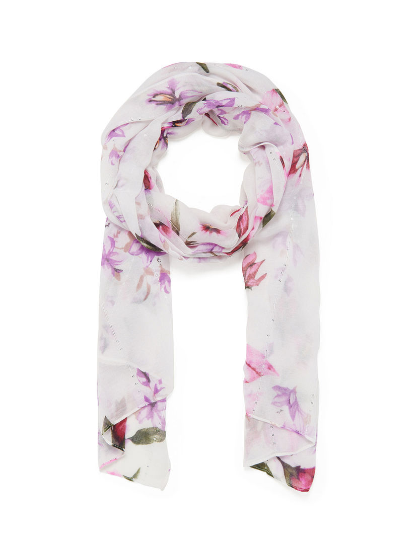 White scarf online clearance