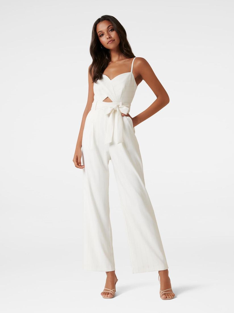 Forever new white jumpsuit Clearance