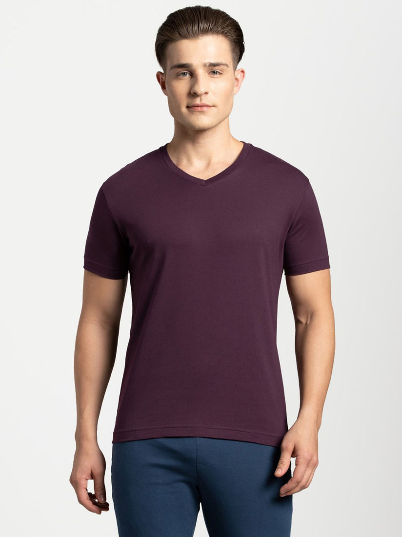 jockey plain black t shirt