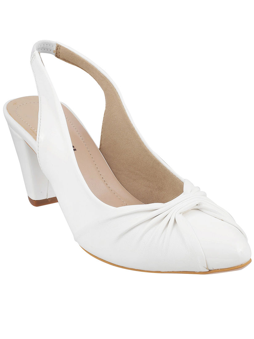 Mochi white heels clearance