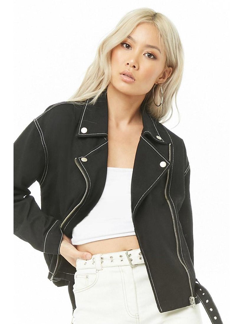 Forever 21 Jackets And Coats Buy Forever 21 Black Denim Moto Jacket Online Nykaa Fashion Forever 21 womens moto jacket size l large 60% wool green with black trim zip. nykaa fashion