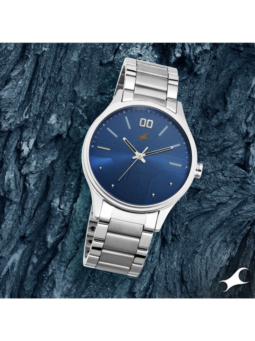 fastrack blue dial watch