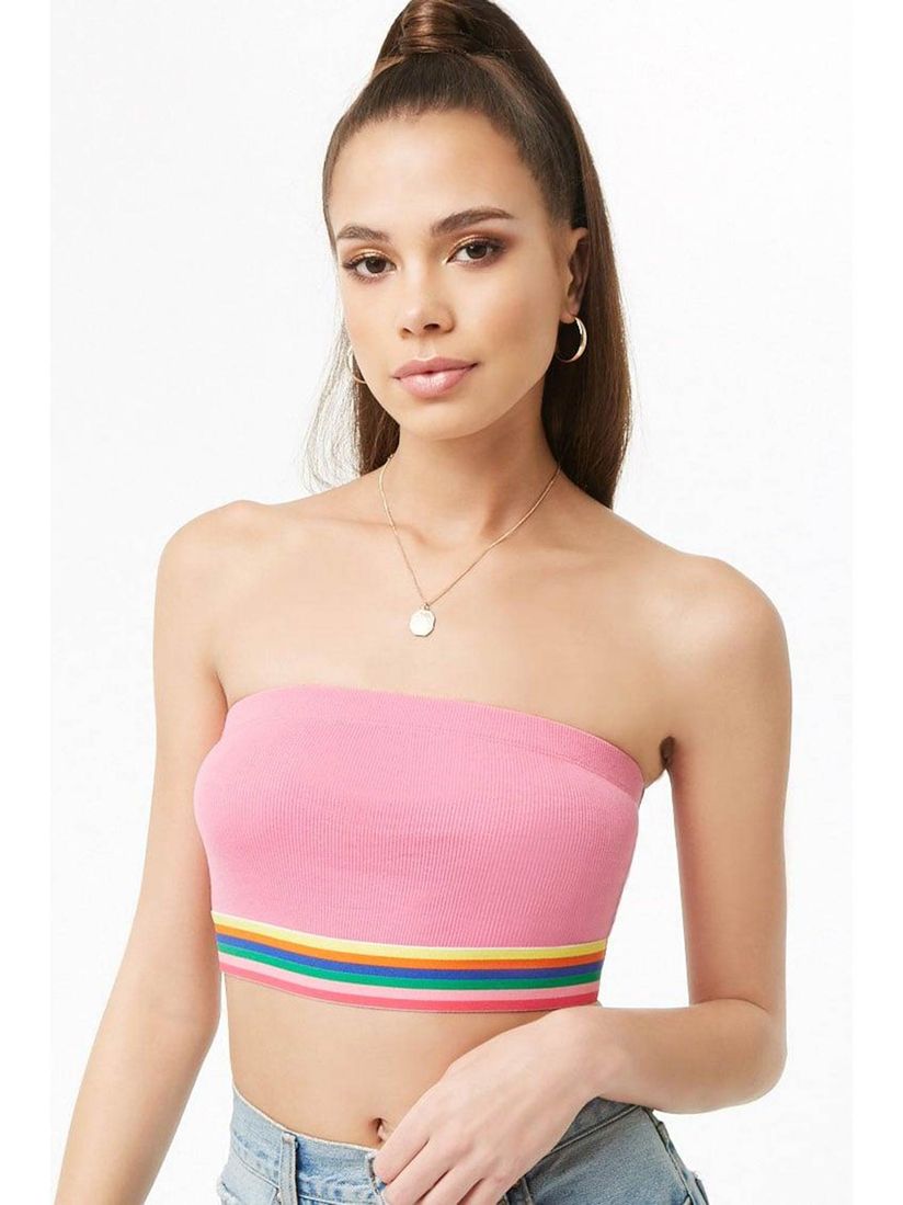 rainbow crop top forever 21