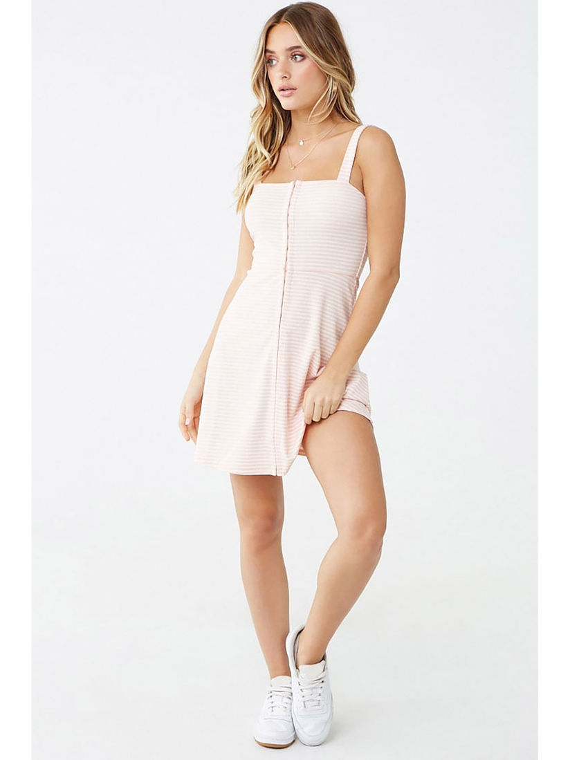 Forever 21 Dresses Buy Forever 21 Pink Striped Mini Dress Online Nykaa Fashion