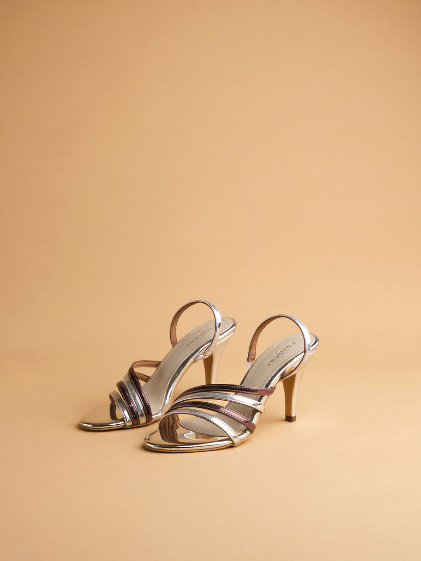 buy silver heels