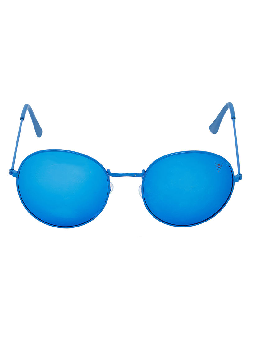 blue mirror sunglasses online