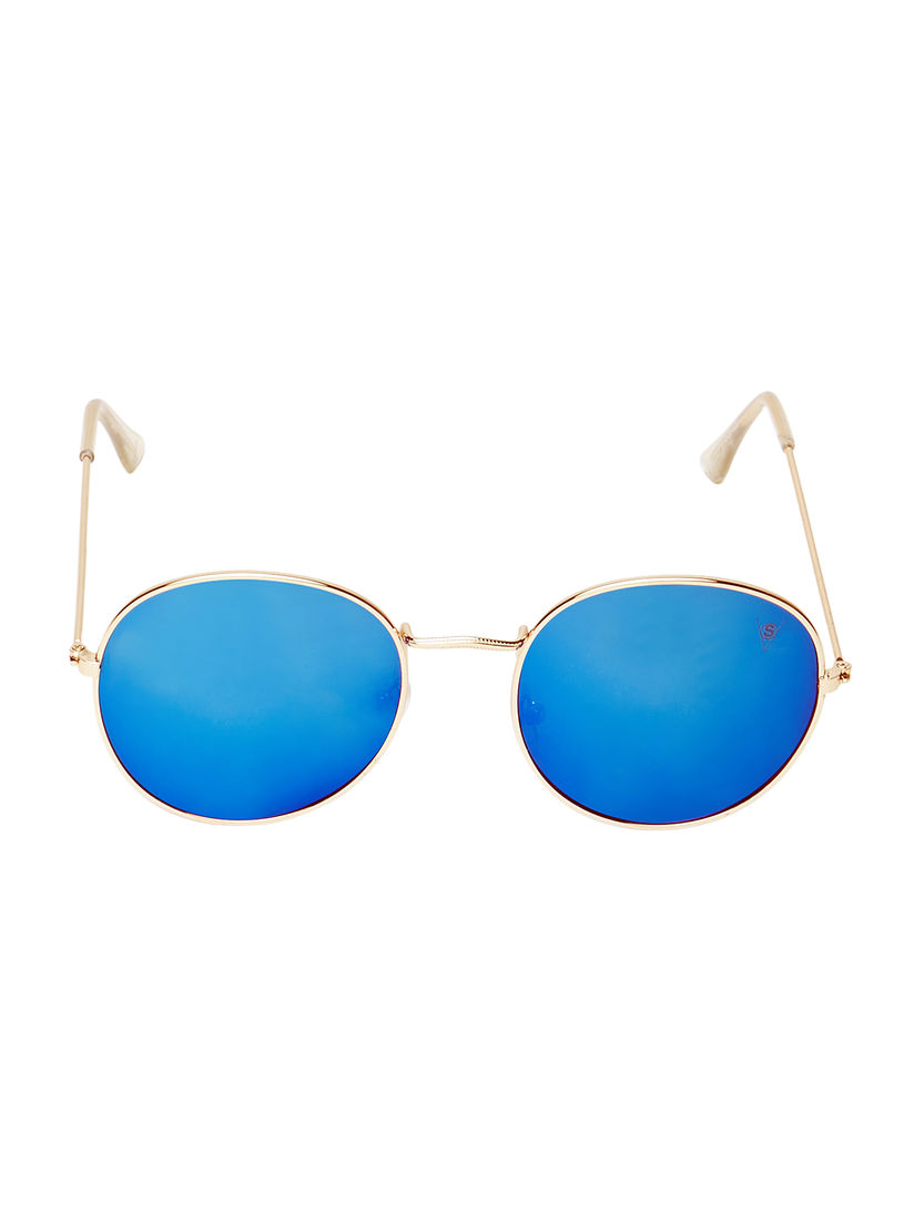 blue mirror sunglasses online