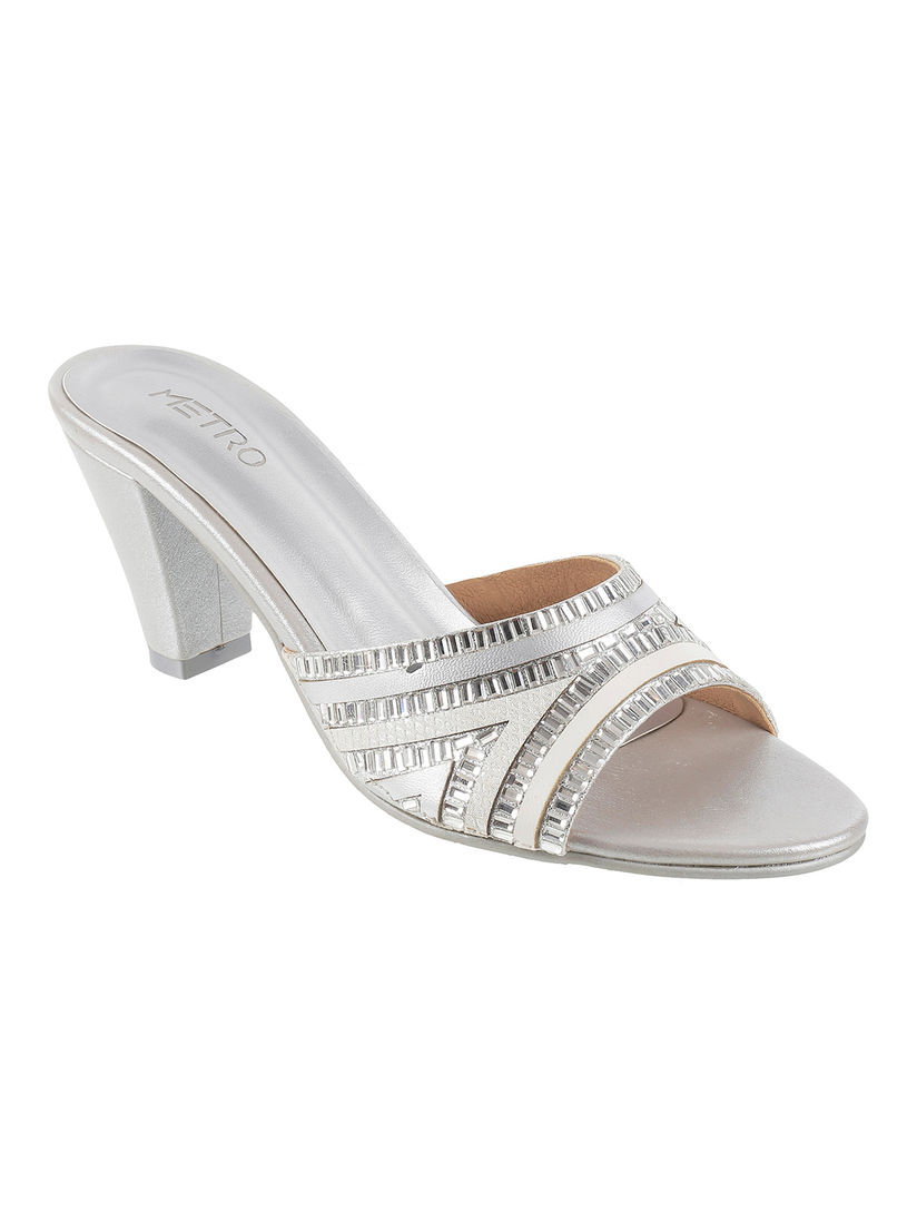 Metro silver heels clearance