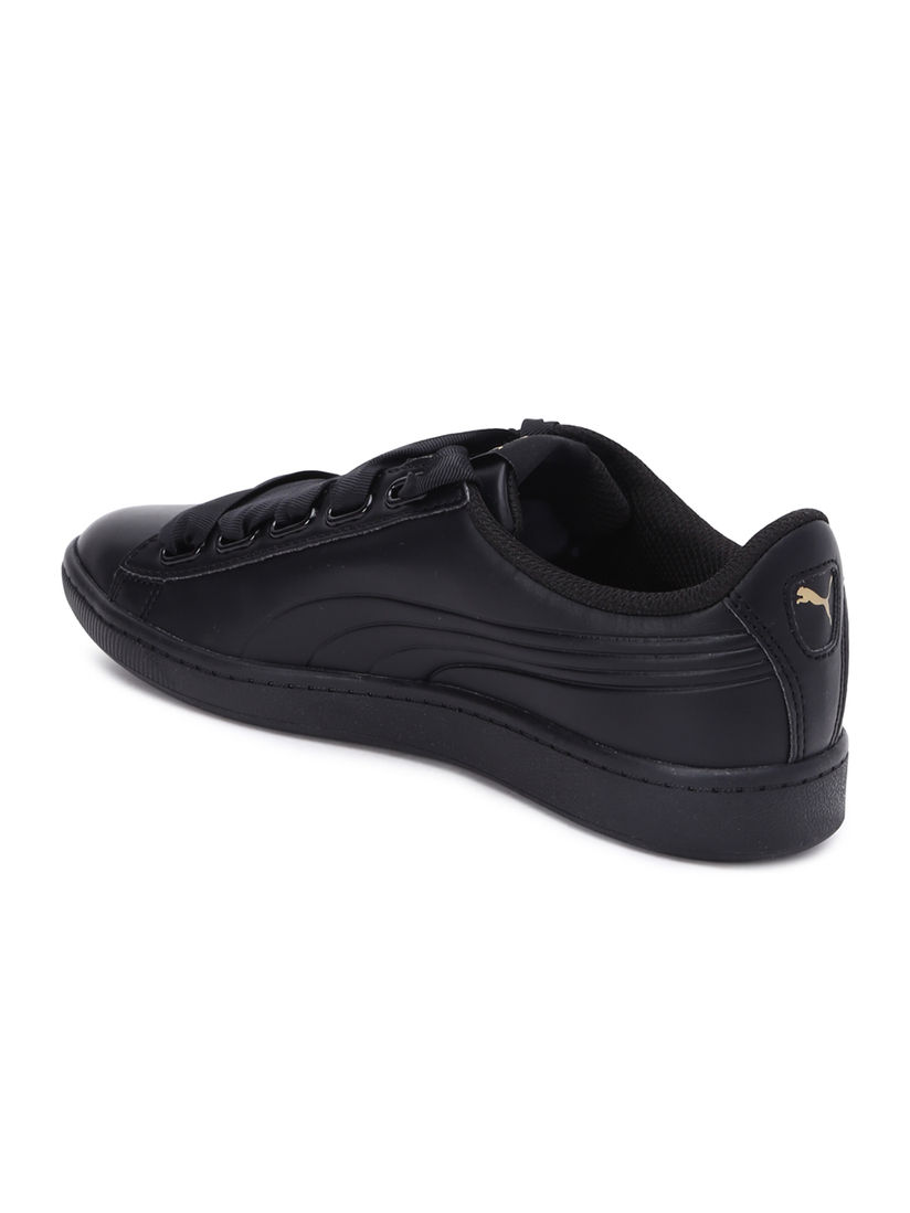 puma black casual shoes