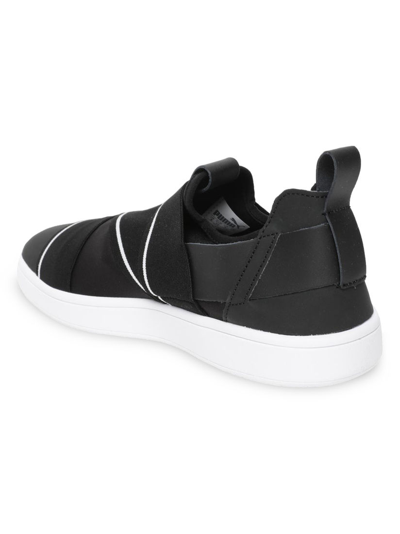 puma black casual shoes