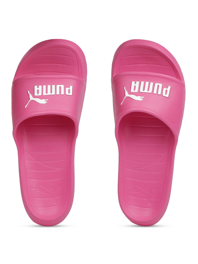 puma flip flops pink