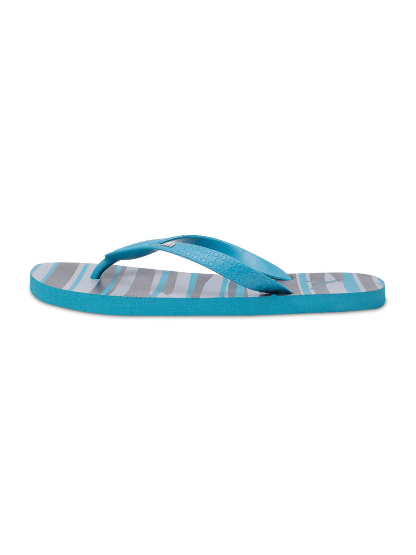 puma blue flip flops