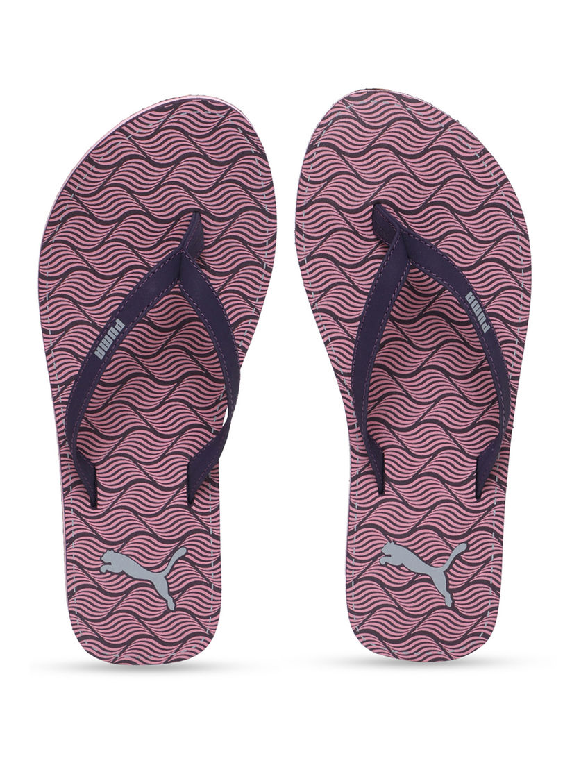 puma flip flops pink