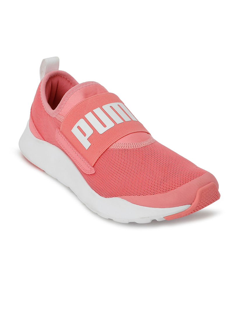 pink puma slip ons