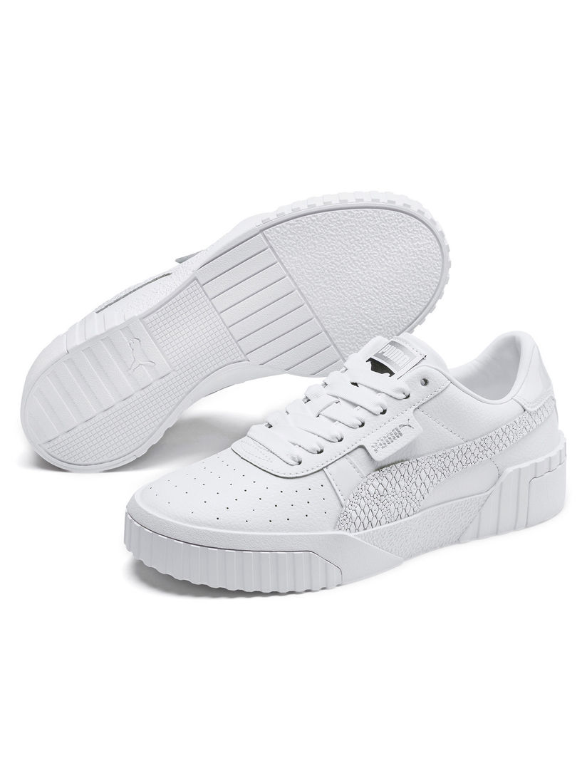 Puma White Cali Snake Sneakers Puma White Cali Snake Sneakers