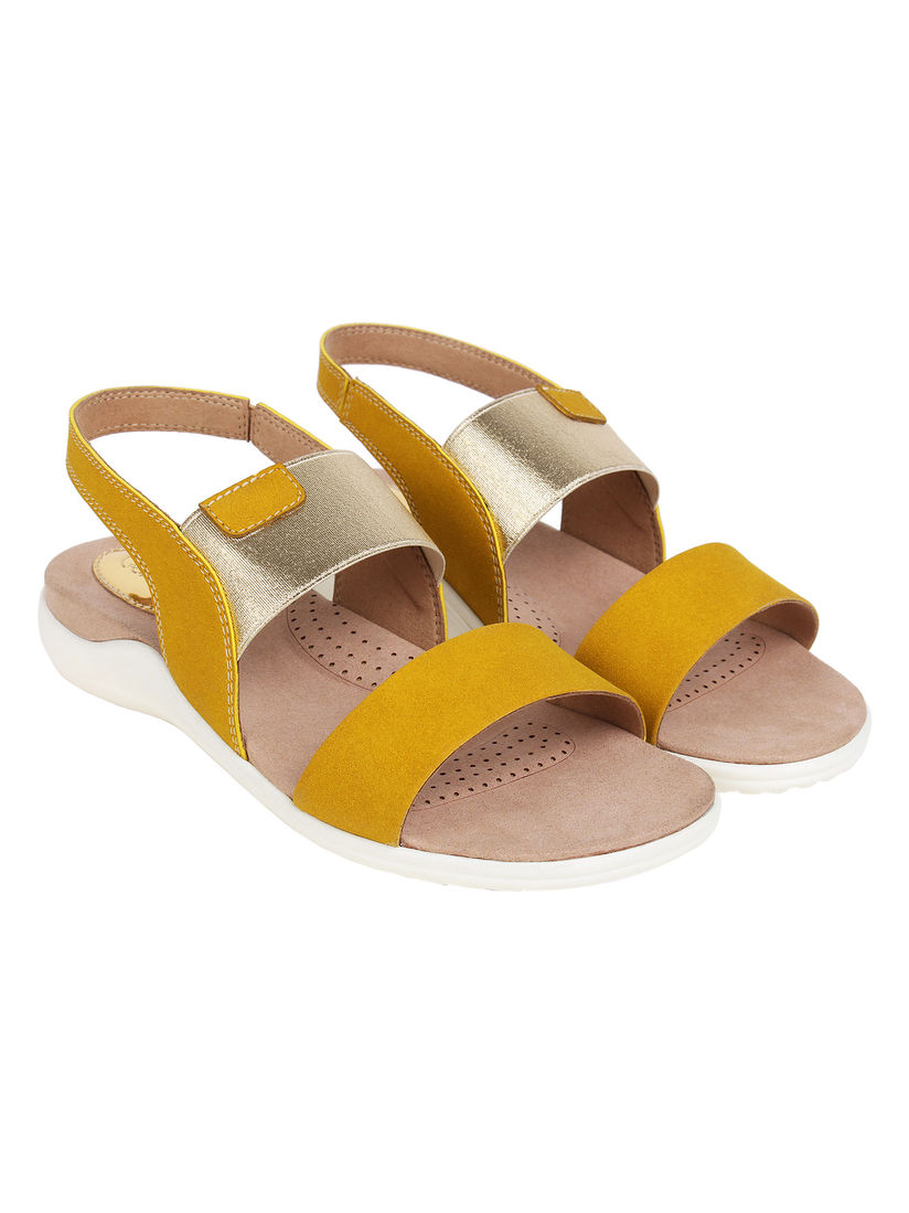 mustard sandals