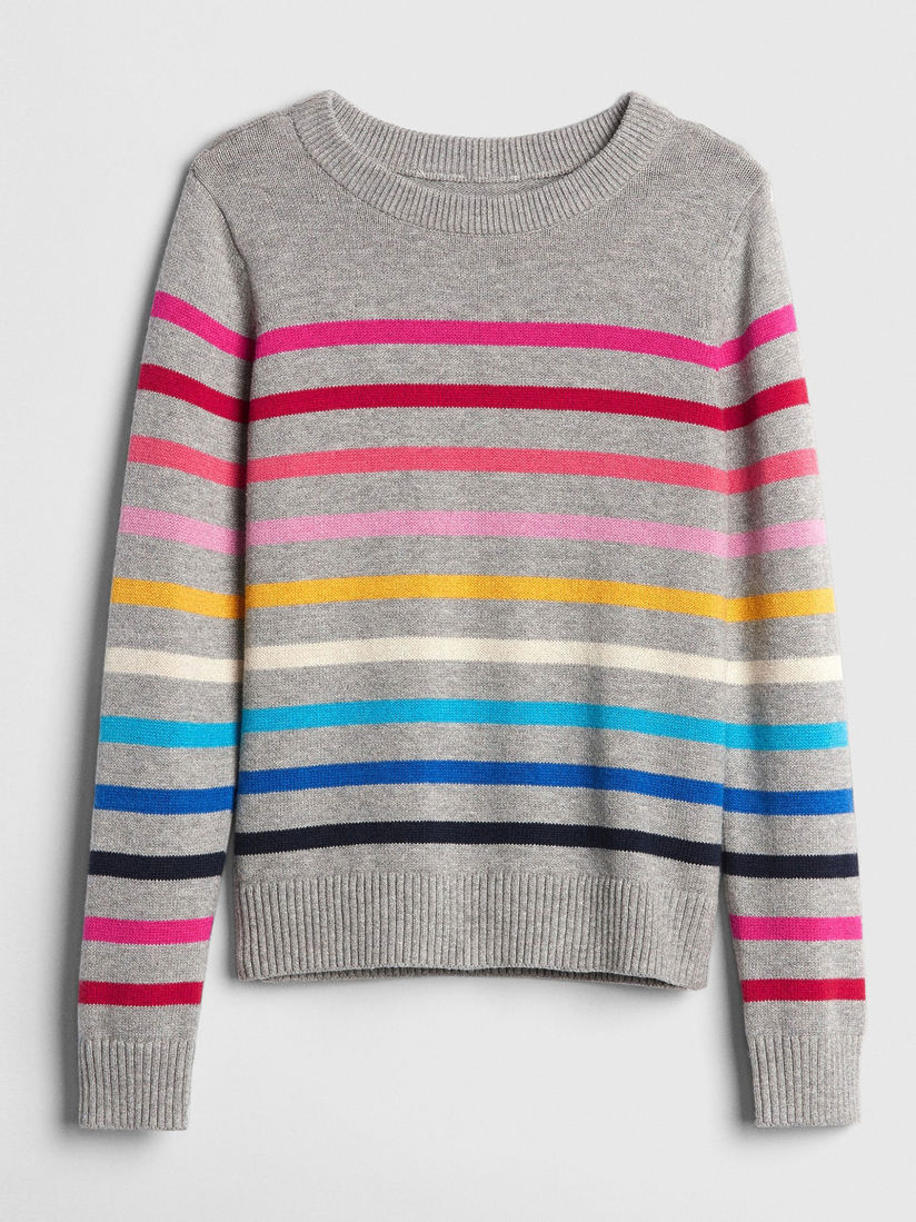 gray crewneck sweater