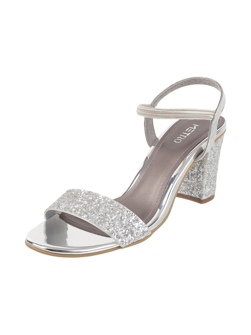 Metro silver heels clearance