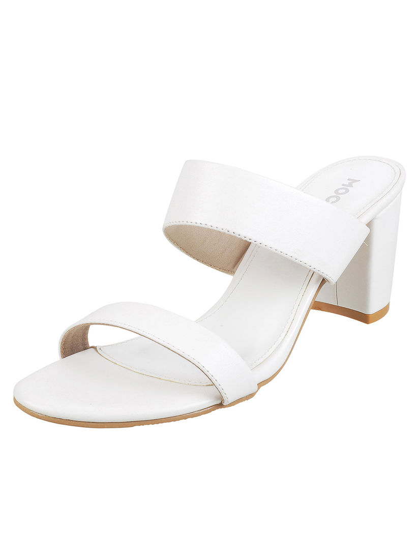 Mochi white heels clearance