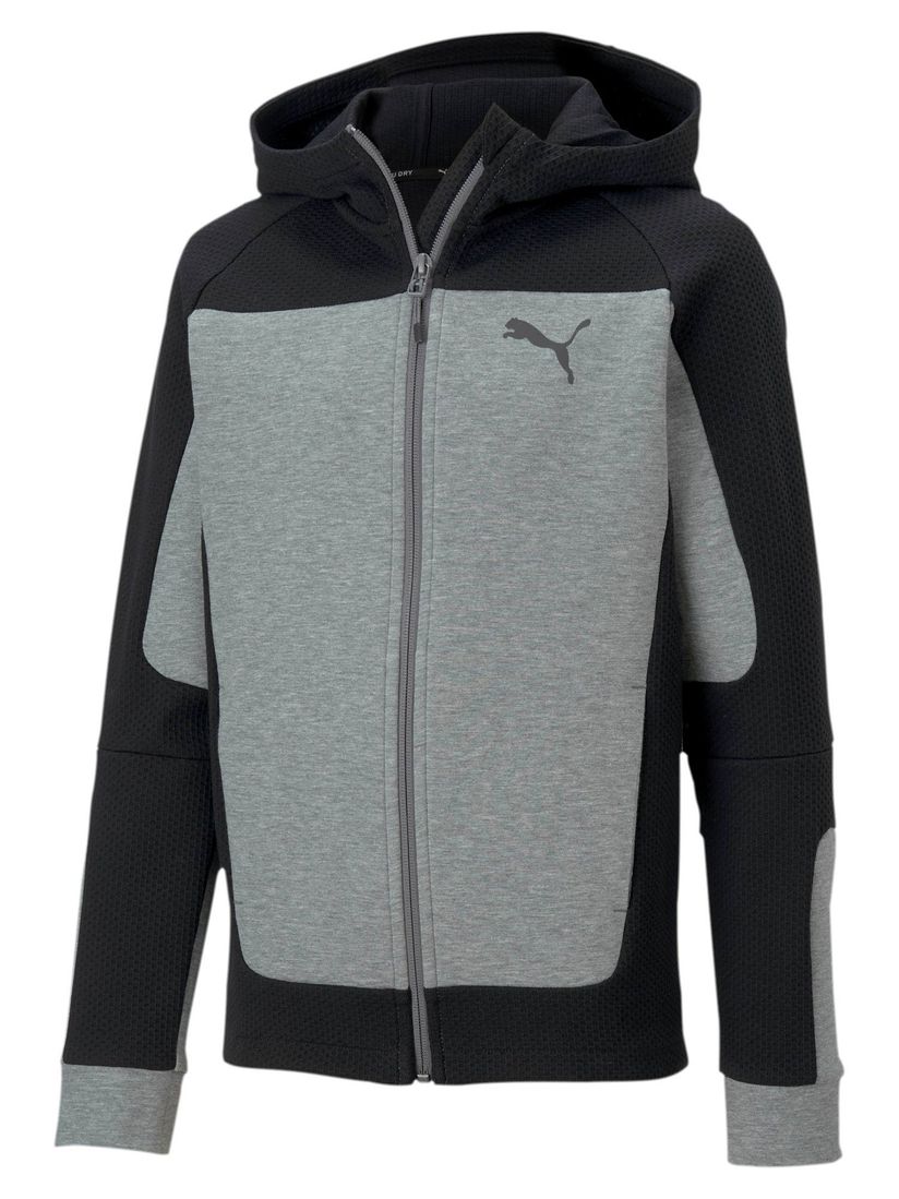 grey and black puma hoodie