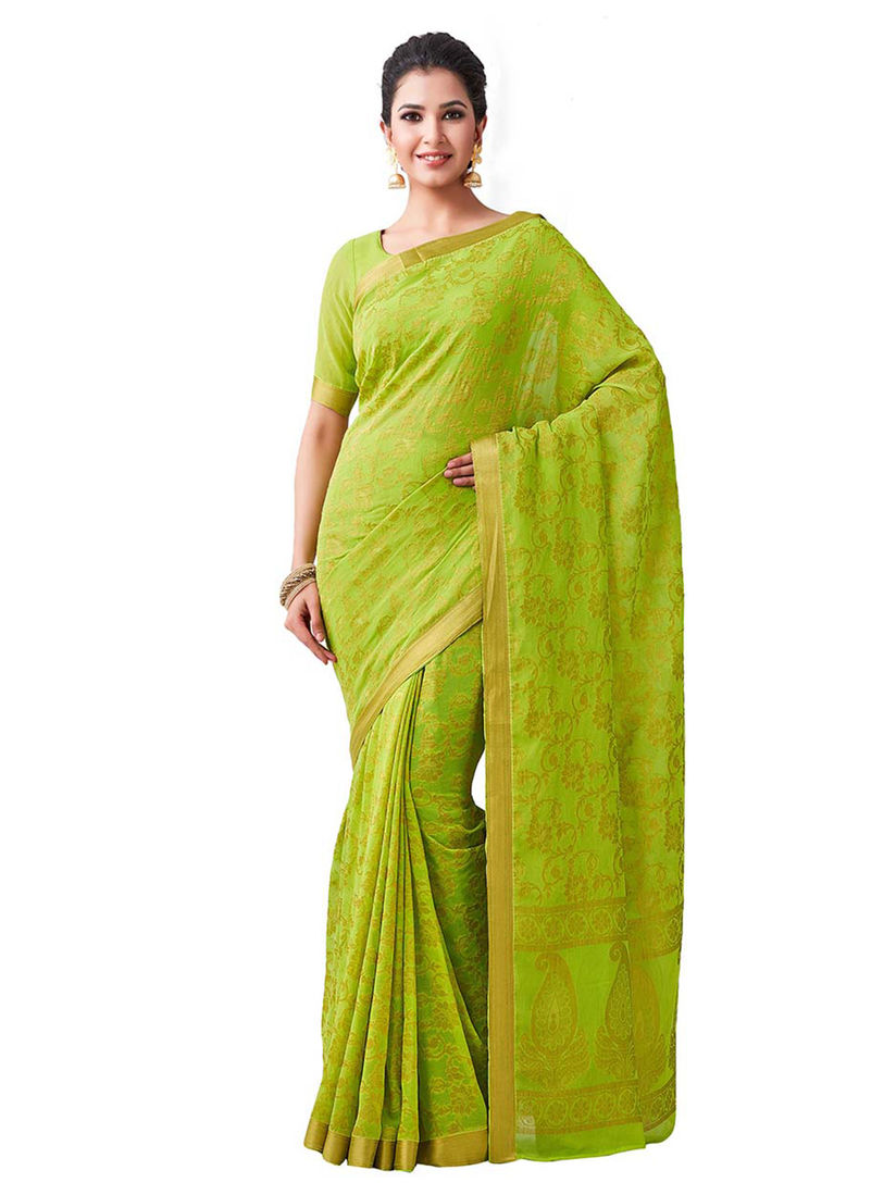 Green saree blouse Clearance