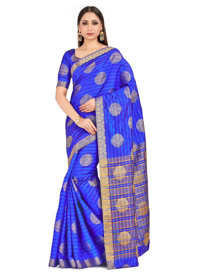 Mimosa Sarees Buy Mimosa Navy Blue Arni Pattu Style Art Silk Saree With Unstitched Blouse Online Nykaa Fashion Produced mainly in tamil nadu, karnataka. mimosa navy blue arni pattu style art silk saree with unstitched blouse