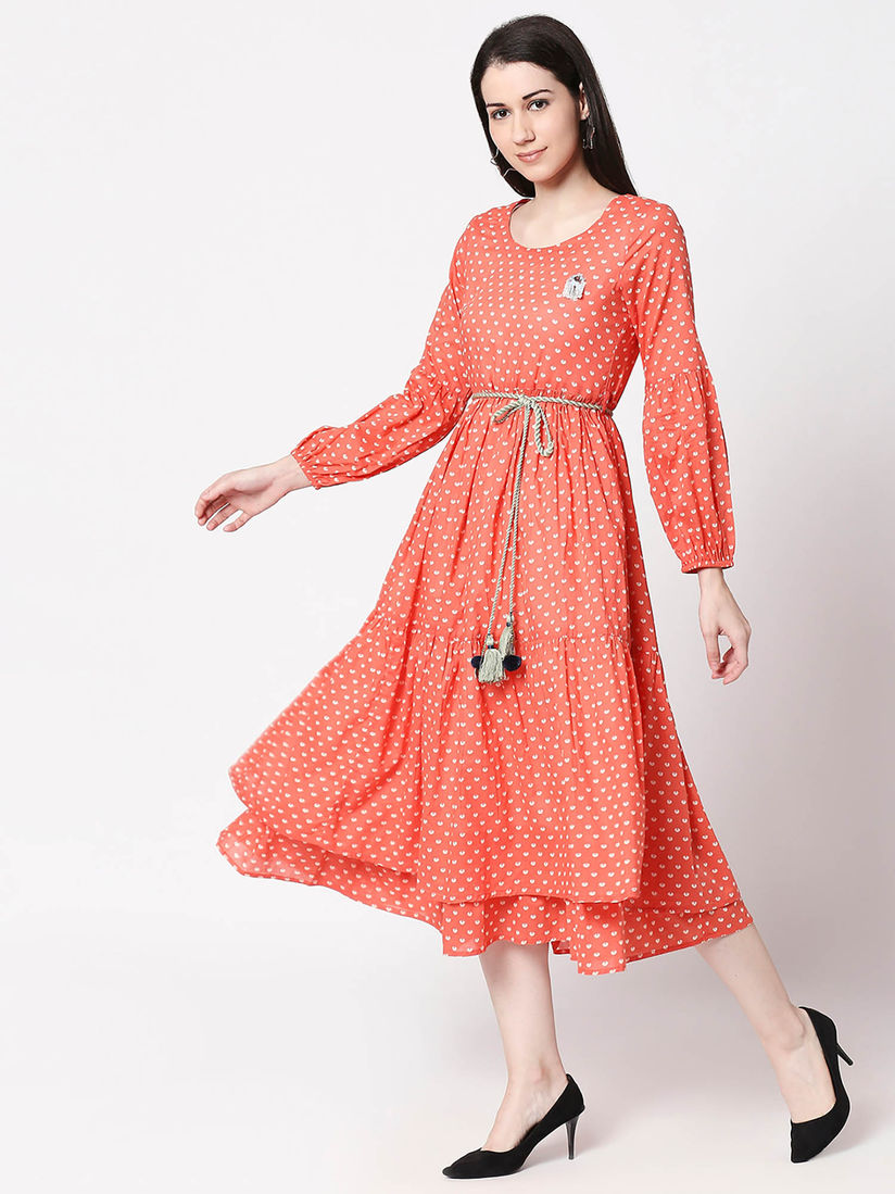 Flowy tiered dress clearance