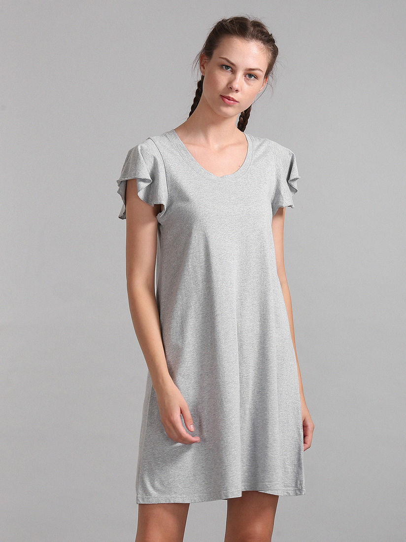 solid swing dress