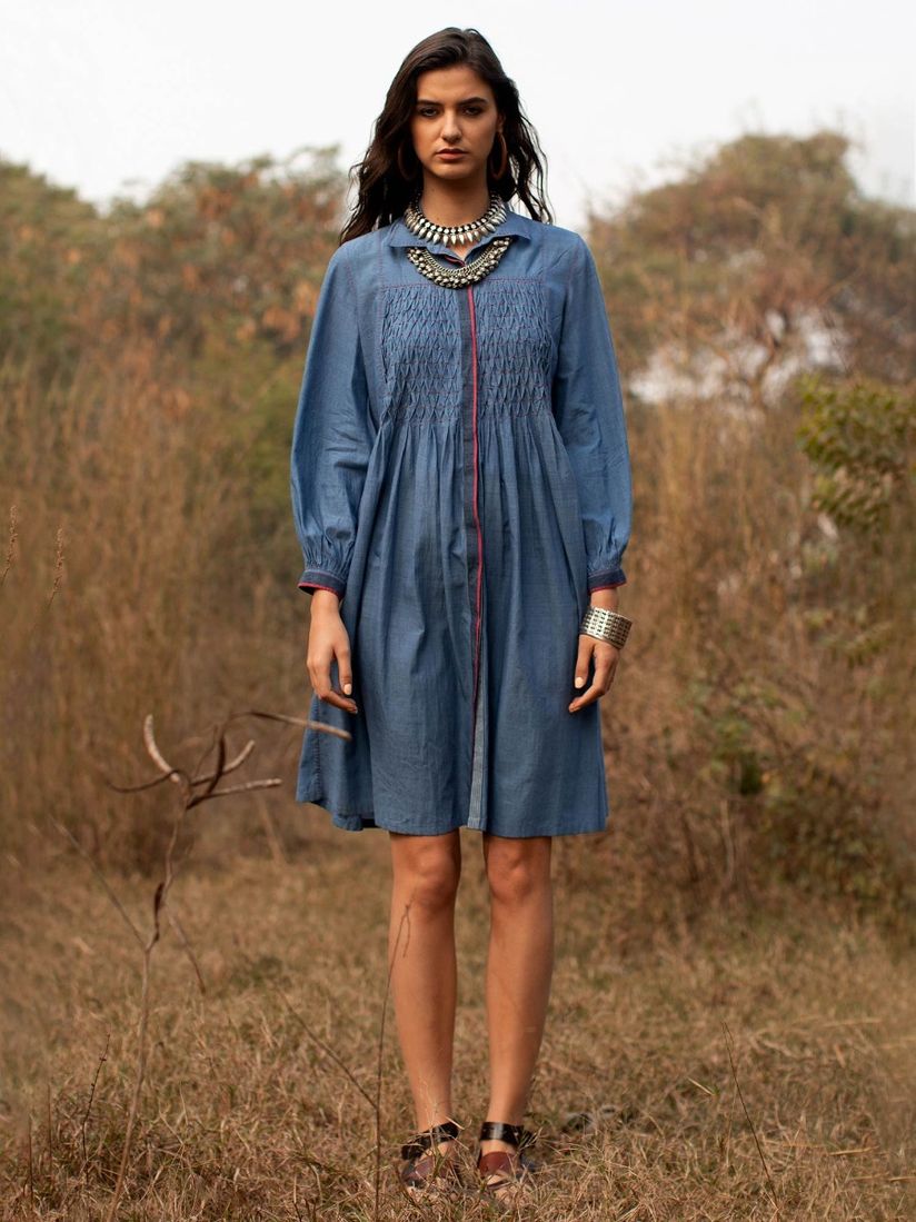 Payal Pratap Dresses Buy Payal Pratap Blue Keith Smocked Dress Online Nykaa Fashion I am a mom, designer and maker who is always may be too hopeful about life !