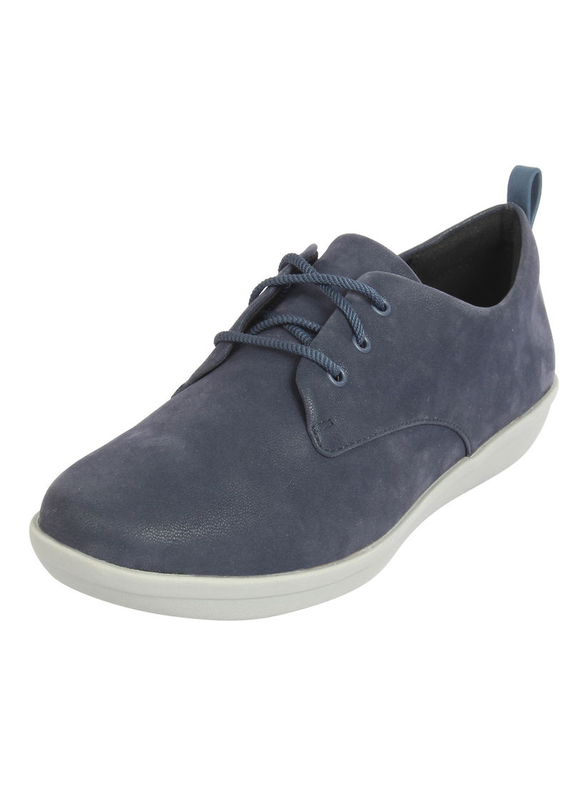Clarks navy blue sneakers clearance